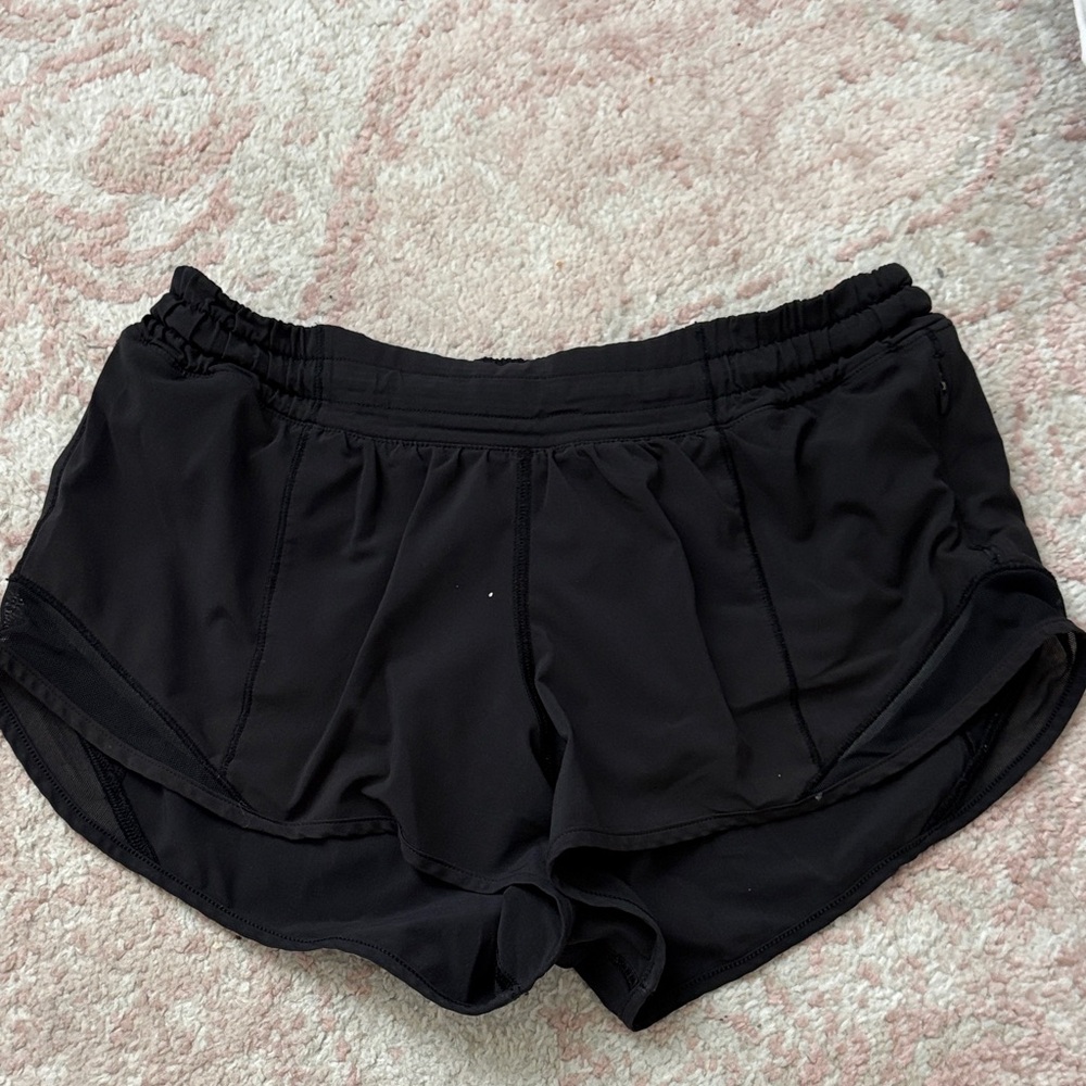 Size 4 Lululemon black hotty hots